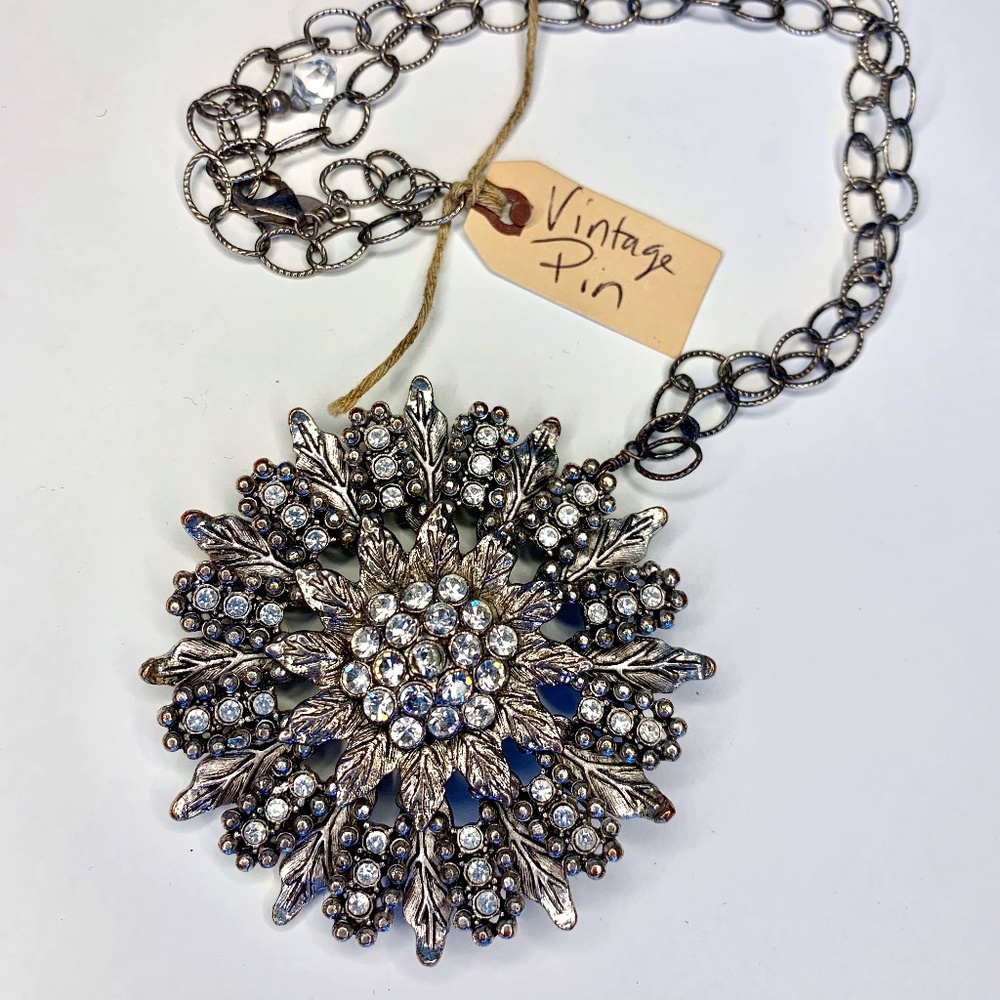 Vintage Pin Necklace